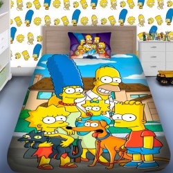 Детско 3D спално бельо Симпсон