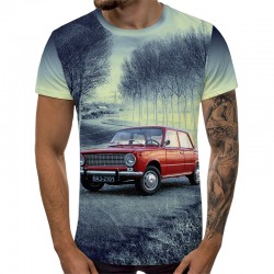 3D Мъжка тениска Car 6863 +...