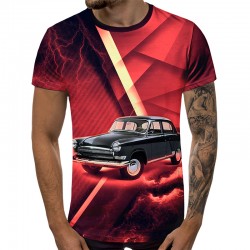 3D Мъжка тениска Car 6861 +...