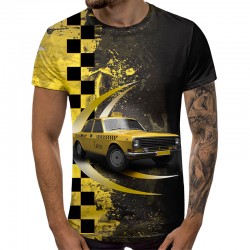 3D Мъжка тениска Car 6858 +...