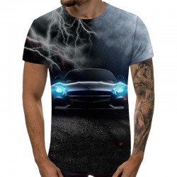 3D Мъжка тениска Car 6850 +...