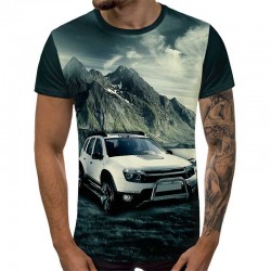 3D Мъжка тениска Car 6842 +...