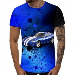 3D Мъжка тениска Car 6836 +...