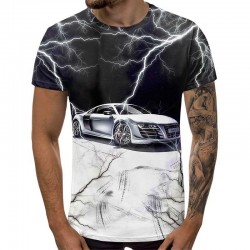 3D Мъжка тениска Car 6834 +...