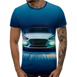 3D Мъжка тениска Car 6832 +...