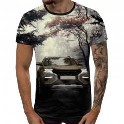 3D Мъжка тениска Car 6830 +...