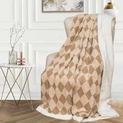 Одеяло Ромб, бежово