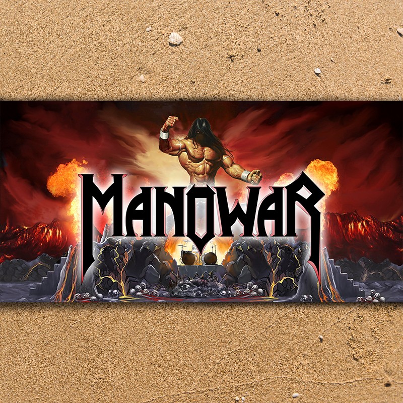 3D Плажни кърпи Music Manowar explosion