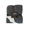 Одеяло микрофибър каре MiKa, Sherpa, Black