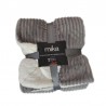 Декоративно одеяло Flannel CORDUARY Sherpa, Grey