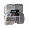 Зимно одеяло MiKa, Micro Fleece Sherpa ecru/grey