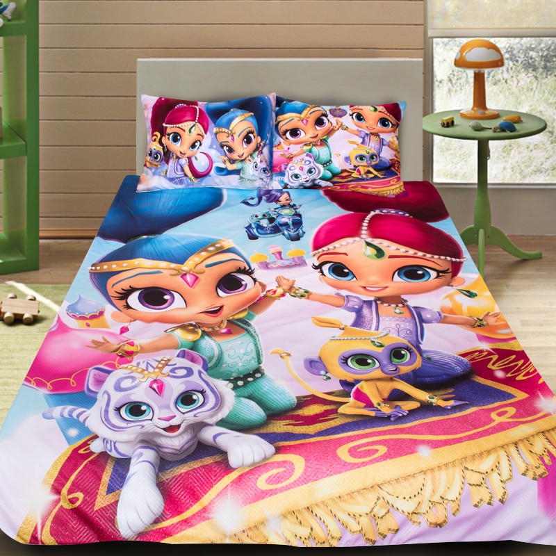 Детско 3D спално бельо Shimmer And Shine 2