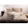 Олекотена завивка Тhe Woolland Wool_Linen, бяла