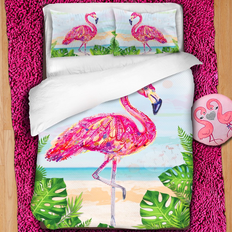 Детско 3D спално бельо Flamingo