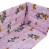 Обиколник за бебешка кошара Tom and Jerry Pink