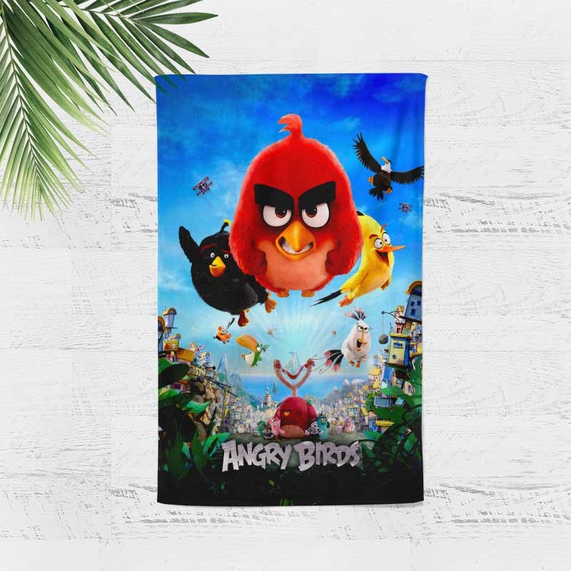 3D Плажни кърпи Kids ANGRY BIRD