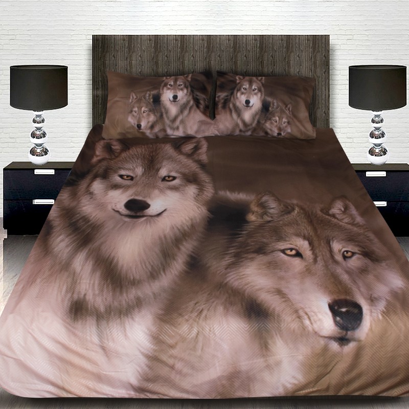 3D спално бельо с Животни, Wolfs