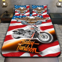 3D спално бельо с Мотори, Harley Davidson