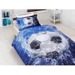 Единично спално бельо 3D Bamboo Football