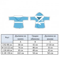 Детски халати, розов-бял