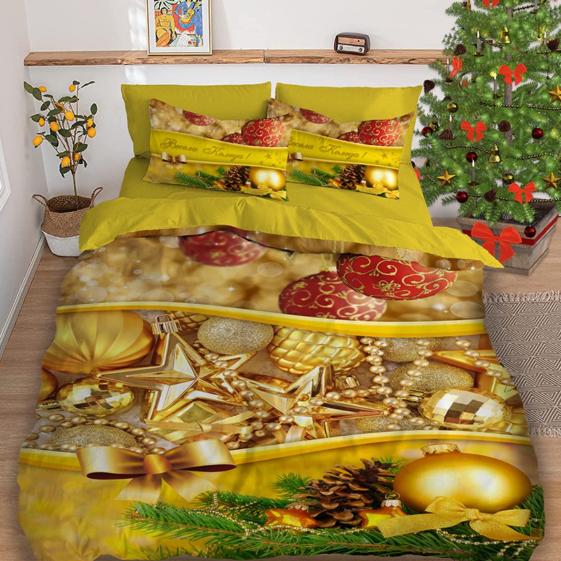 Коледно 3D спално бельо, 9349
