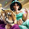 Детско 3D спално бельо Жасмин и приятел