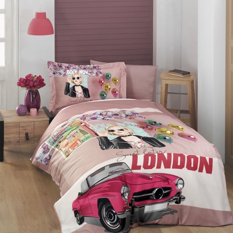 Единично спално бельо 3D, LONDON