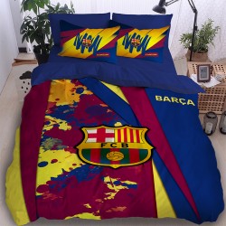 3D спално бельо Футбол, FCB...