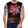3D Мъжка Фенска тениска Arsenal FC