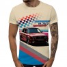 3D Мъжка тениска Car 6828 + надпис