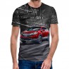 3D Мъжка тениска Car 6811 + надпис