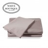 Чаршаф с ластик памучен сатен White Boutique STOUN 27см.