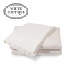 Чаршаф с ластик памучен сатен White Boutique екрю 37см.