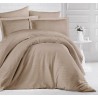 Спално бельо памучен сатен Uni Light Brown