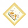 Великденски салфетка, яйца и пиленца с жълт кант 45/45 № 38