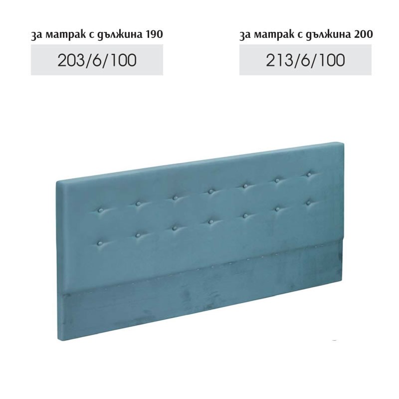 Странична табла Ботън, синьо