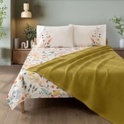 Спално бельо памук в комплект с ковертюра, FAYETTE YELLOW