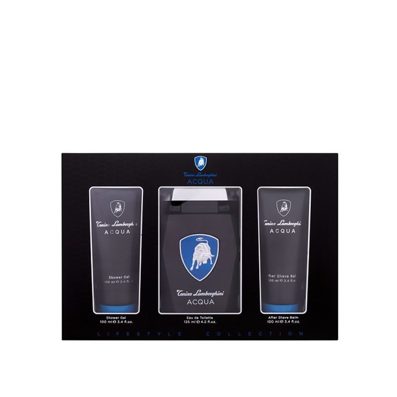 Lamborghini Acqua /мъжки/ Комплект - EdT 125 ml + a/s balm 100 ml + sh/gel 100 ml