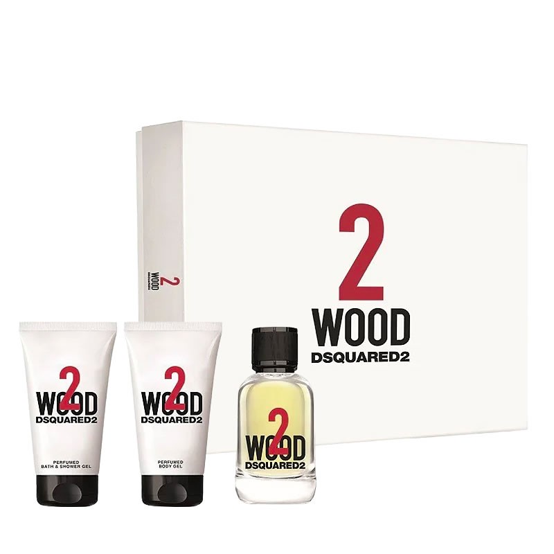 DsQuared2 2 Wood /унисекс/ Комплект - EdT 50 ml + b/gel 50 ml + sh/gel 50 ml /2021