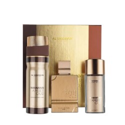 Al Haramain Amber Oud Gold Edition /унисекс/ Комплект - EdP 75 ml + EdP 30 ml + deo spray 200 ml